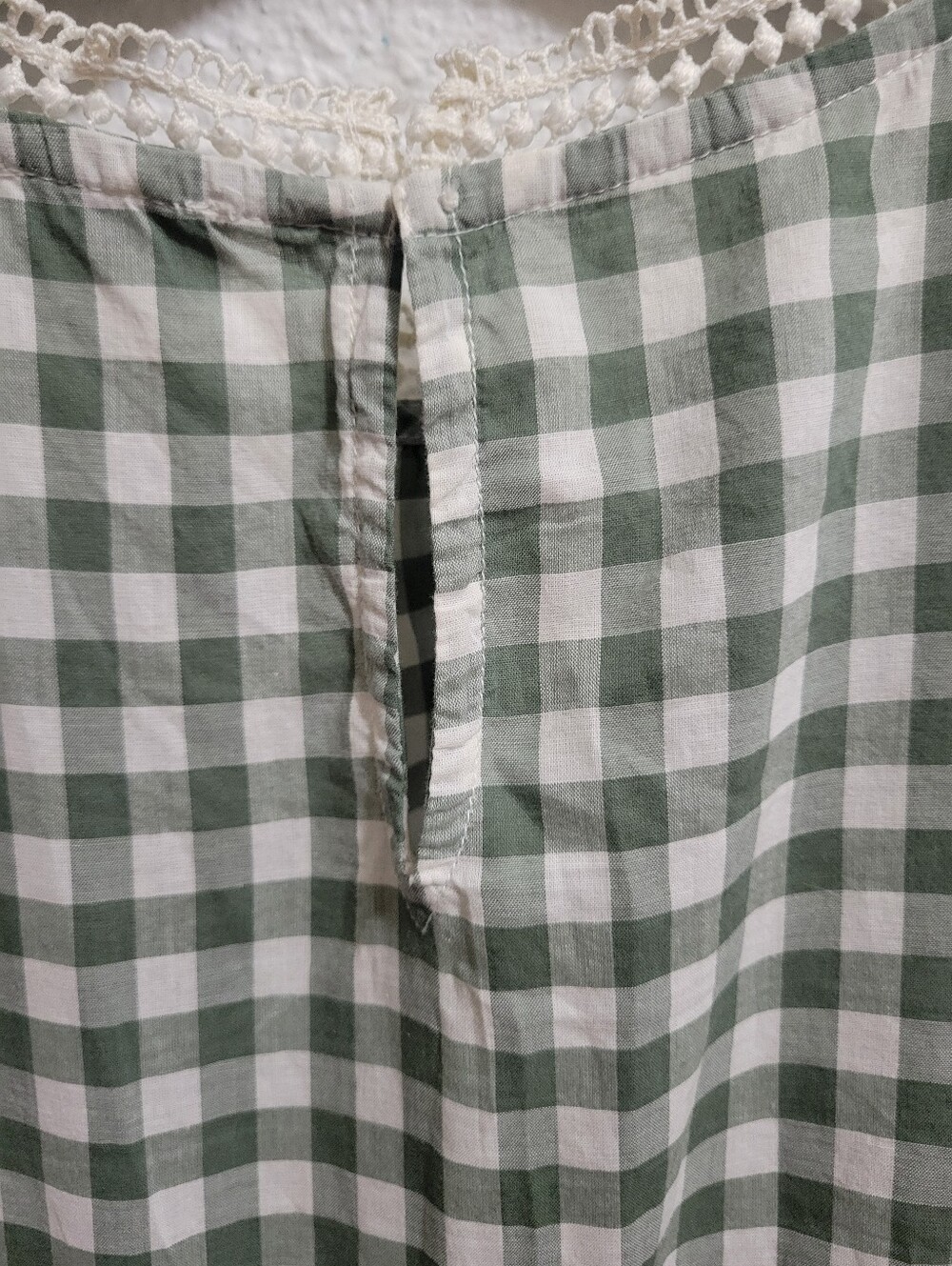 J. Crew Gingham Ruffle Blouse - Picture 4 of 5